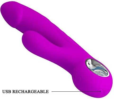 Pretty Love Vibratorius klitorio g taškui, 7 režimai, 19 cm, USB