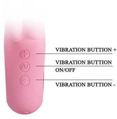 Vibratorius „Pretty Love“, skirtas g taškui ir klitoriui, USB, 7 režimai, 15 cm