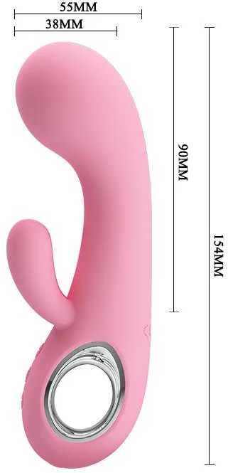Vibratorius „Pretty Love“, skirtas g taškui ir klitoriui, USB, 7 režimai, 15 cm