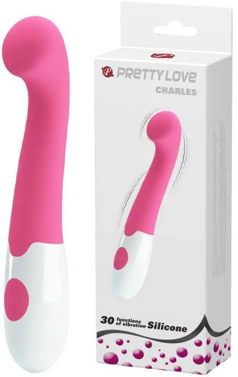Pretty Love Flirtation LYBAILE Pretty Love Charles-Silicone Vibrator, 30 fun. vibr. Rožinė