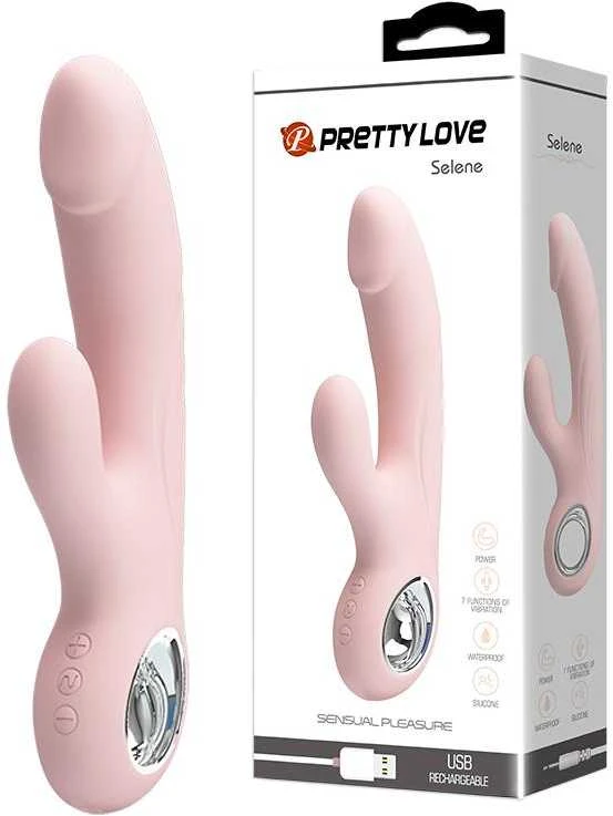 Pretty Love Rabbit klitorio vibratorius, g taškas, 7 režimai, 19 cm
