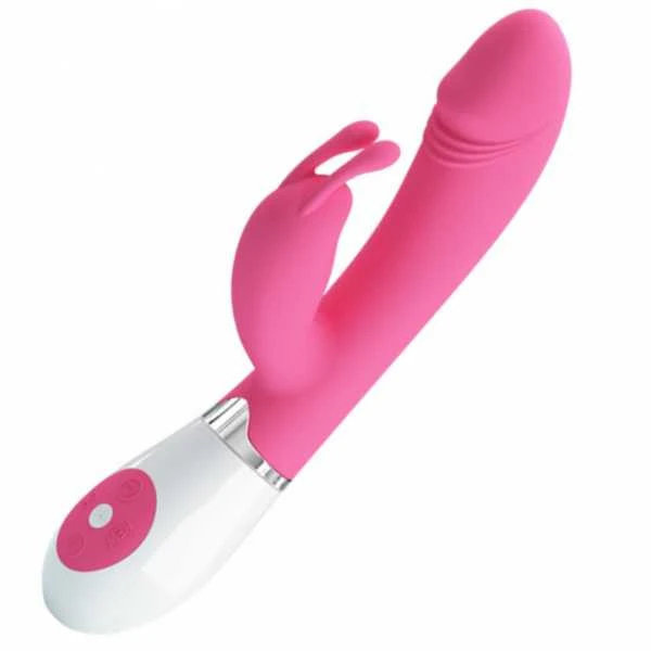 LYBAILE Pretty Love Gene-Silicone Vibrator, 30 fun. vibr. Rožinė