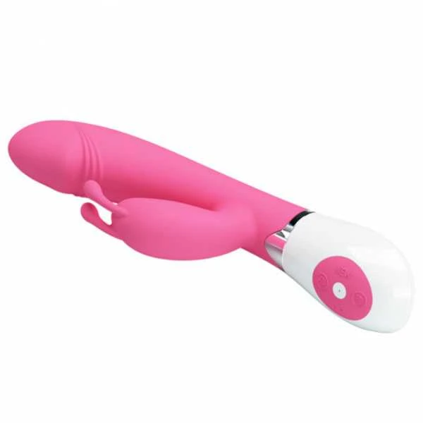 LYBAILE Pretty Love Gene-Silicone Vibrator, 30 fun. vibr. Rožinė