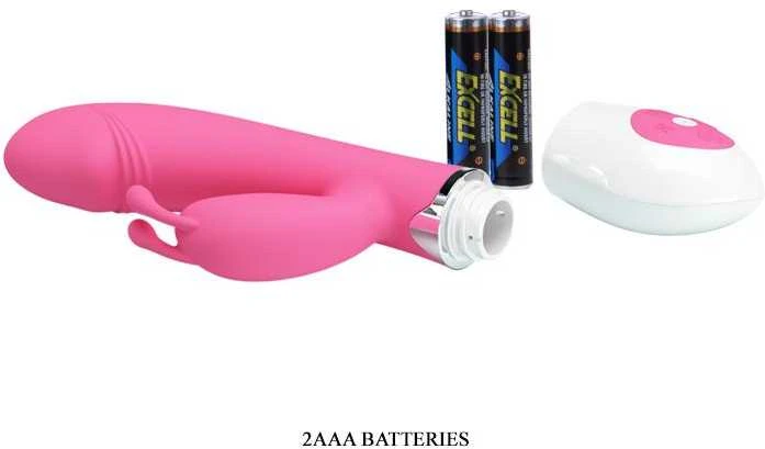 LYBAILE Pretty Love Gene-Silicone Vibrator, 30 fun. vibr. Rožinė
