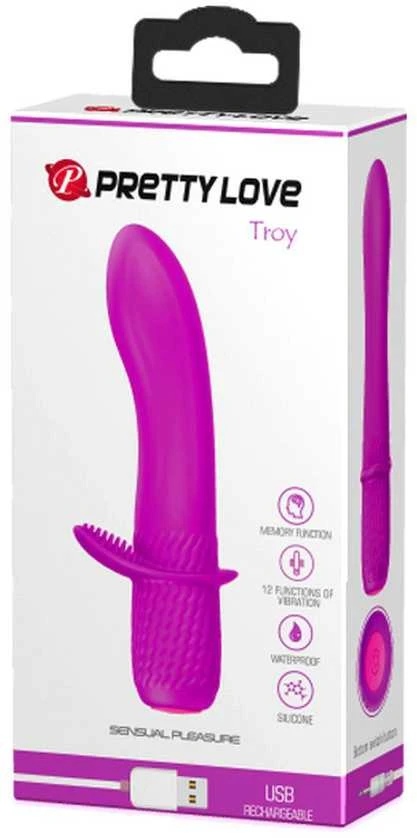 Pretty Love Flirtation PRETTY LOVE - ĮKRAUNAMAS VIBRUOJAMAS TROY PURPLE