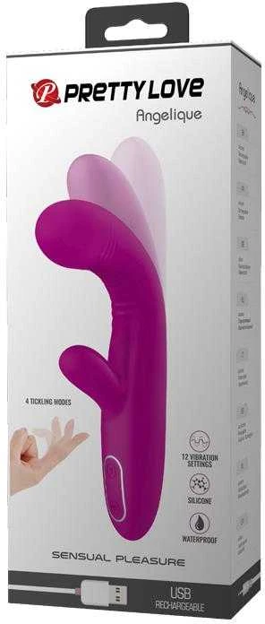 Vibratorius Pretty Love Bunny skirtas seksui G taške, 12 režimų, 22cm