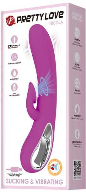 PRETTY LOVE - NICOLA 12 FUNCTION SUCKING AND VIBRATING