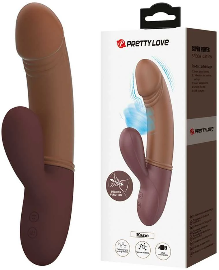 Pretty Love Flirtation „Pretty Love Air Rabbit“ vibratorius su klitorio masažuokliu, G taško stimuliatoriumi ir USB