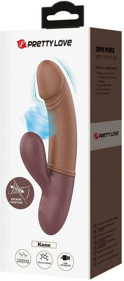 Pretty Love Flirtation „Pretty Love Air Rabbit“ vibratorius su klitorio masažuokliu, G taško stimuliatoriumi ir USB