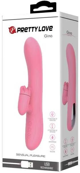 Triušio rotacinis klitorio masažuoklis Pretty Love Vibrator