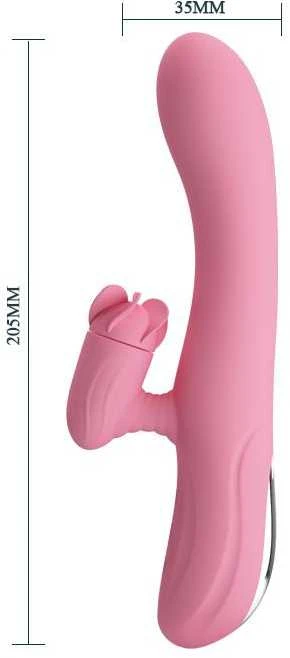 Triušio rotacinis klitorio masažuoklis Pretty Love Vibrator