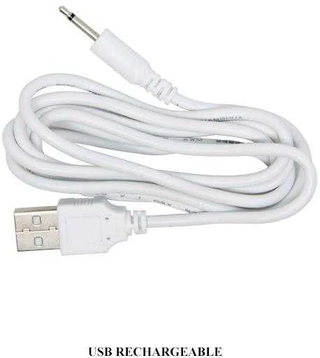 Vibratorius Pretty Love su klitorio masažuokliu ir 19 cm USB sukimu