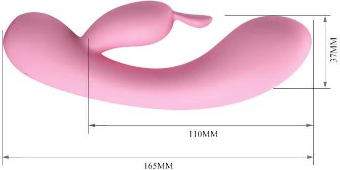 „Pretty Love“ vibratorius su klitorio stimuliatoriumi, 16 cm, 12 režimų