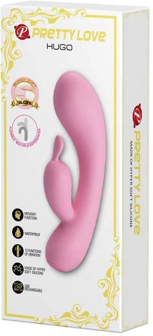 „Pretty Love“ vibratorius su klitorio stimuliatoriumi, 16 cm, 12 režimų