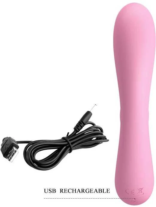 „Pretty Love“ vibratorius su klitorio stimuliatoriumi, 16 cm, 12 režimų