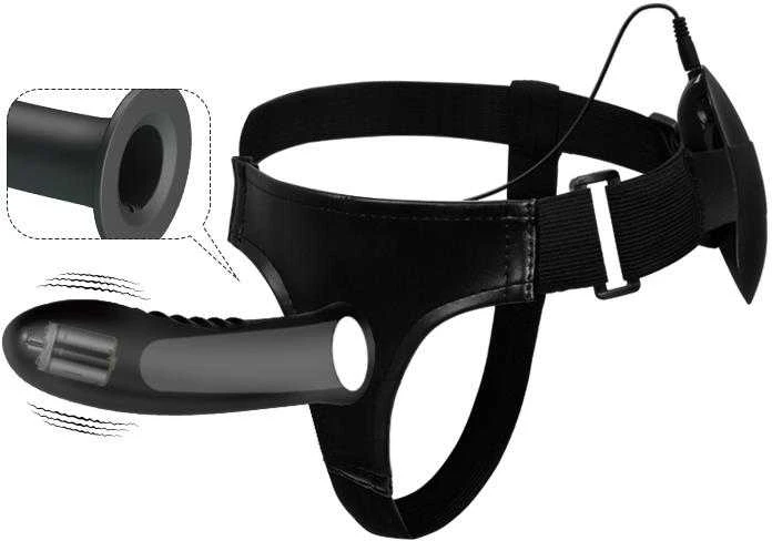 LYBAILE Pretty Love Myron 7,2 colių vibro dirželis ant Flesh