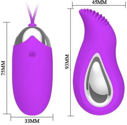 Pretty Love Vibrating kiaušinių nuotolinio valdymo pultelis klitorio masažuoklis 12 režimų