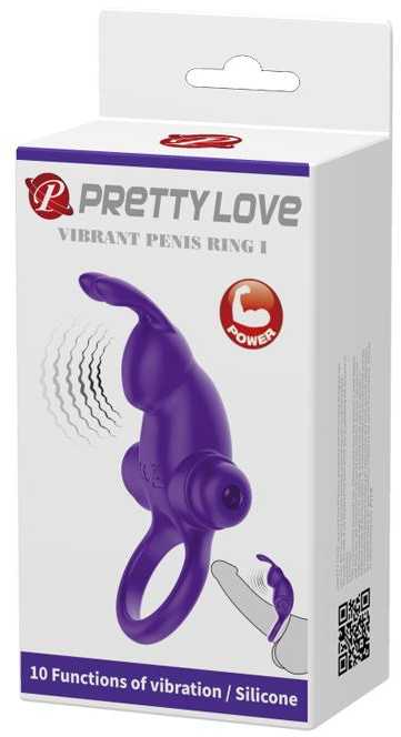 BoT Pretty Love Vibrant Penis Ring vibracinis žiedas vyrams Triušis