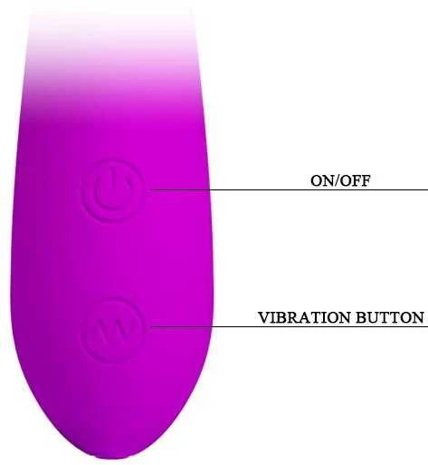Pretty Love Vibrating G taško masažuoklis USB 30 režimai 17cm