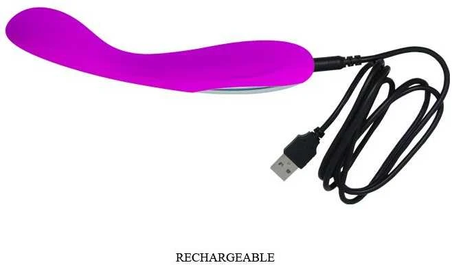 Pretty Love Vibrating G taško masažuoklis USB 30 režimai 17cm