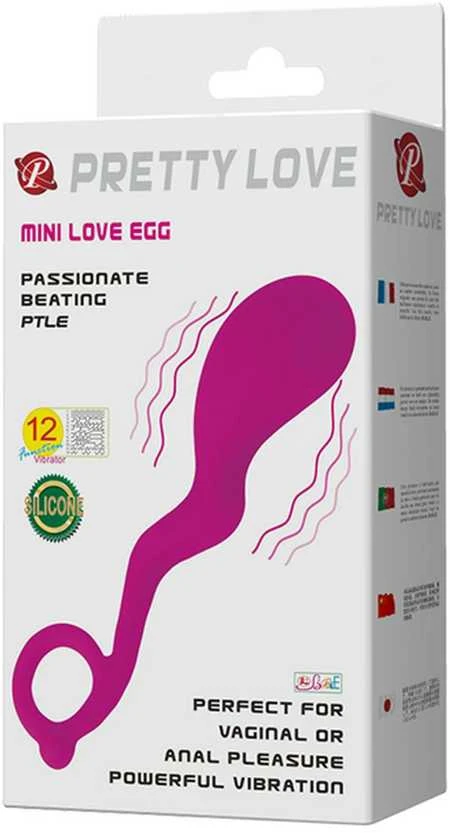 Pretty Love Vibrating G taško analinis makšties masažuoklis, nuotolinio valdymo pultelis
