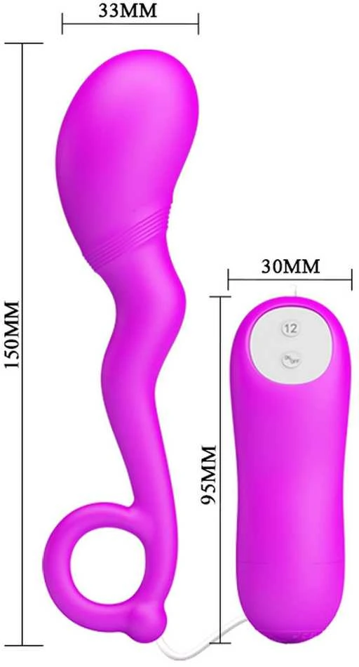 Pretty Love Vibrating G taško analinis makšties masažuoklis, nuotolinio valdymo pultelis