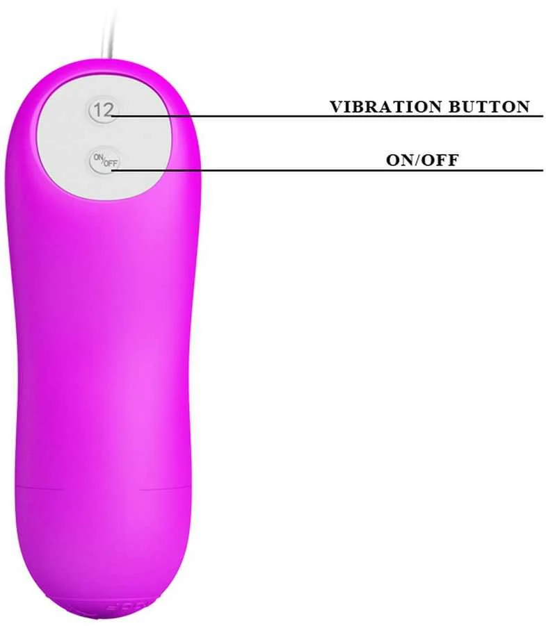 Pretty Love Vibrating G taško analinis makšties masažuoklis, nuotolinio valdymo pultelis
