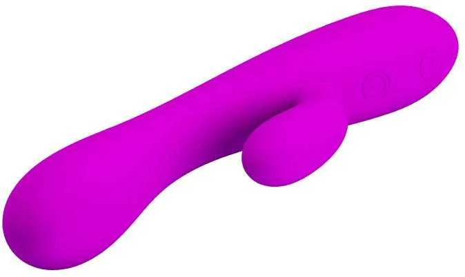 Daugiafunkcis G taško vibratorius su zuikučiu ir USB „Pretty Love“