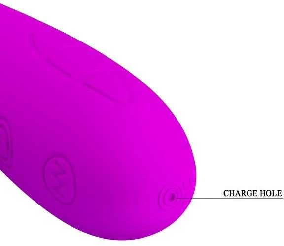 Daugiafunkcis G taško vibratorius su zuikučiu ir USB „Pretty Love“