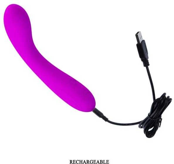 „Pretty Love“ lenktas G taško masažinis vibratorius 16 cm, 30 režimų
