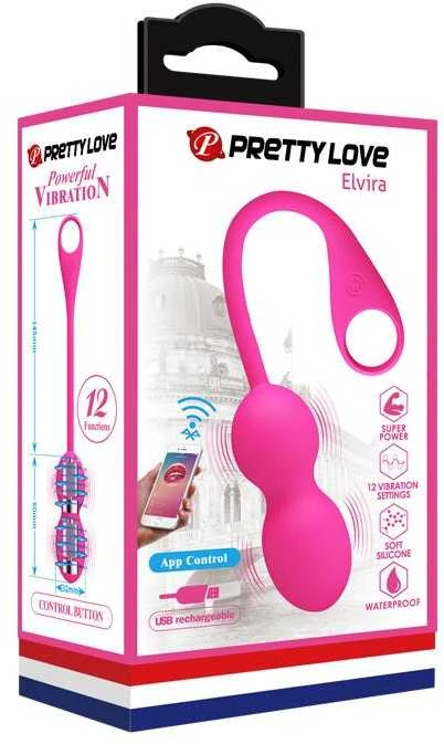 Pretty Love Smart Pretty Love Su orgazmo masažuokliu, makšties sekso kamuoliukais
