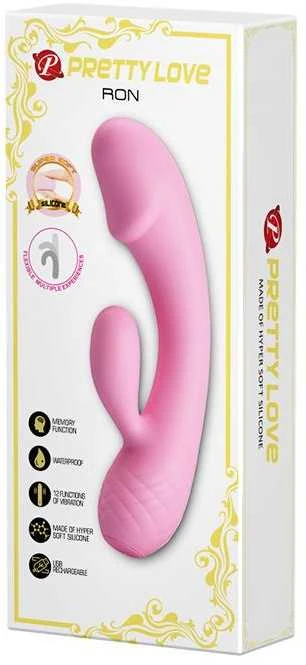 „Pretty Love“ lenktas G taško ir klitorio vibratorius 17 cm
