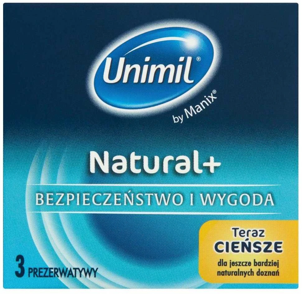 UNIMIL DĖŽUTĖ 3 NATURAL+ prezervatyvai