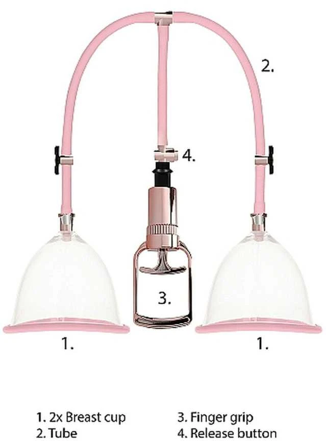 Shots Pumped Breast Simp Set Medium - Rose Gold
