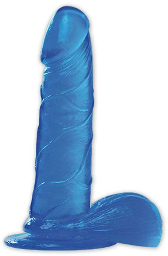 Real Rapture Rožinė guminis dildo su siurbtuku ir sėklidėmis