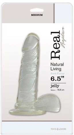 Real Rapture Gel varpos dildo venos sėklidės siurbtukas seksas 16cm