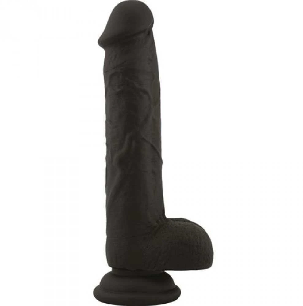 Dildo-Fallo realistico real safe brush juodas