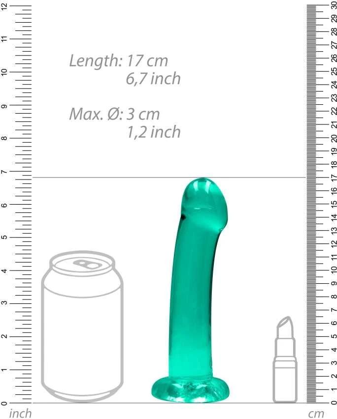Realrock By Shots Nerealistiškas dildo su siurbtuku - 6,7""""/ 17 cm