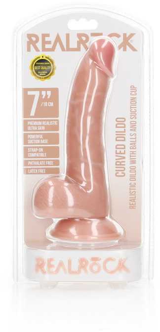 Realrock By Shots Realrock Silikoninis styguotas dildo siurbtukas 20 cm