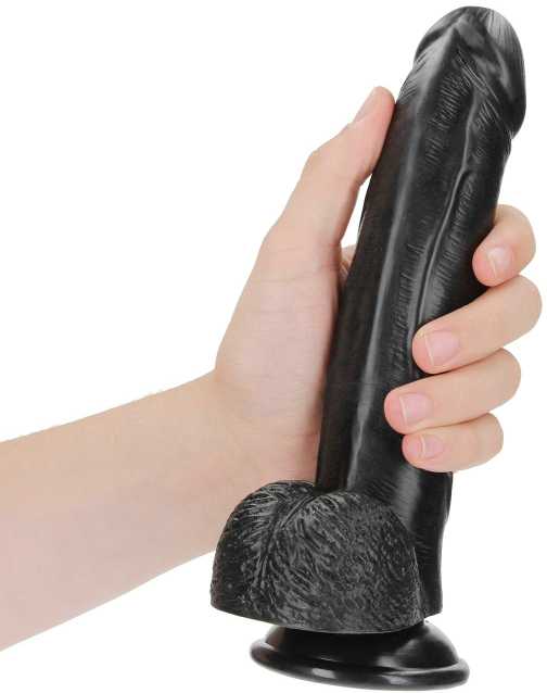 Realrock By Shots Realrock Silicone styginis dildo su siurbtuku 23 cm