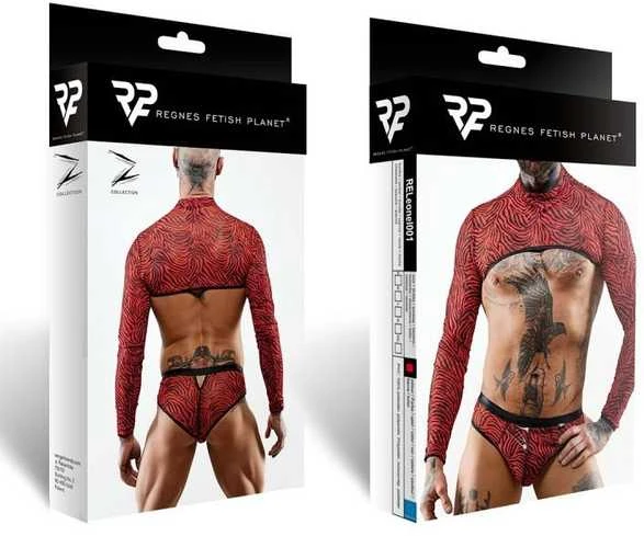 Regnes Fetish Planet Crop top, ilgomis rankovėmis - L