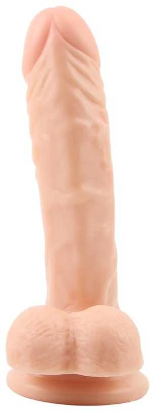 R.G.B Natūralus tikroviškas dildo penio siurbtukas 21cm
