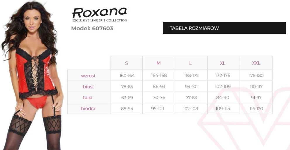 ROXANA Gorset i stringi 6077 red S