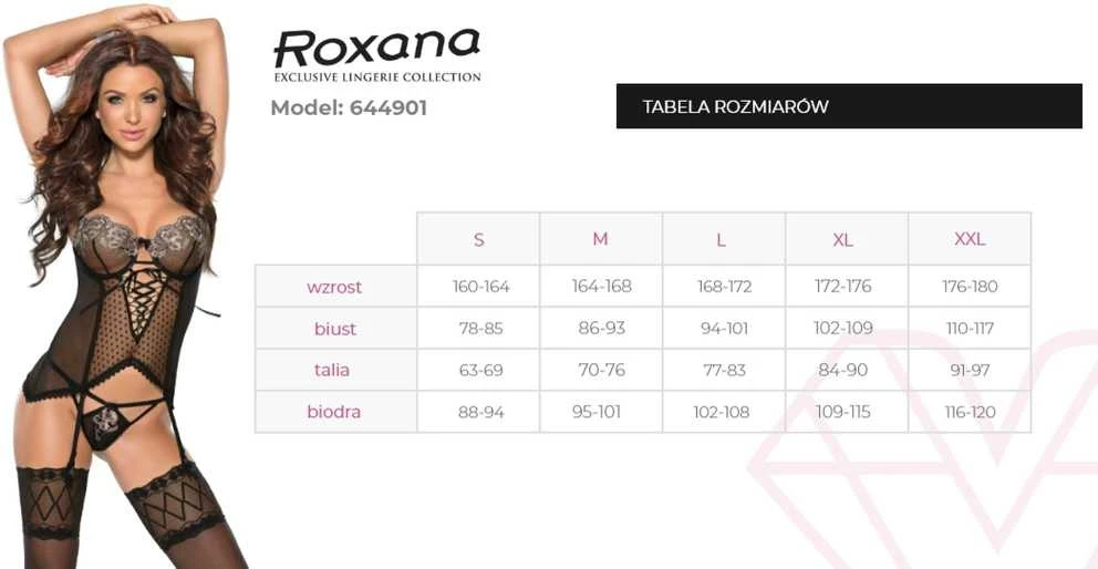 ROXANA Gorset i stringi 6449 XXL