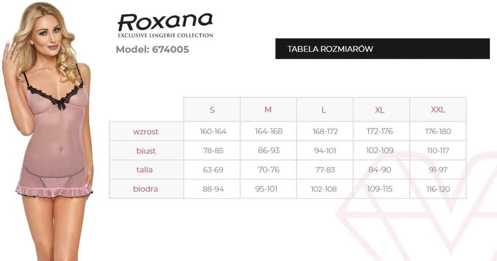 ROXANA Marškinėliai i stringi 6740 L