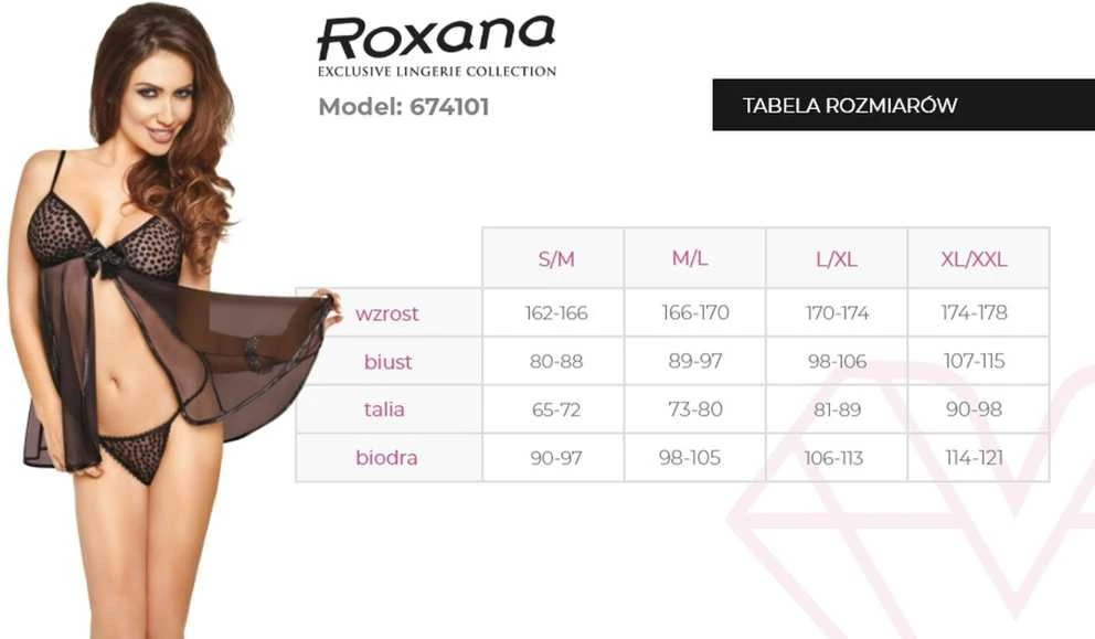 ROXANA Marškinėliai i stringi 6741 S/M