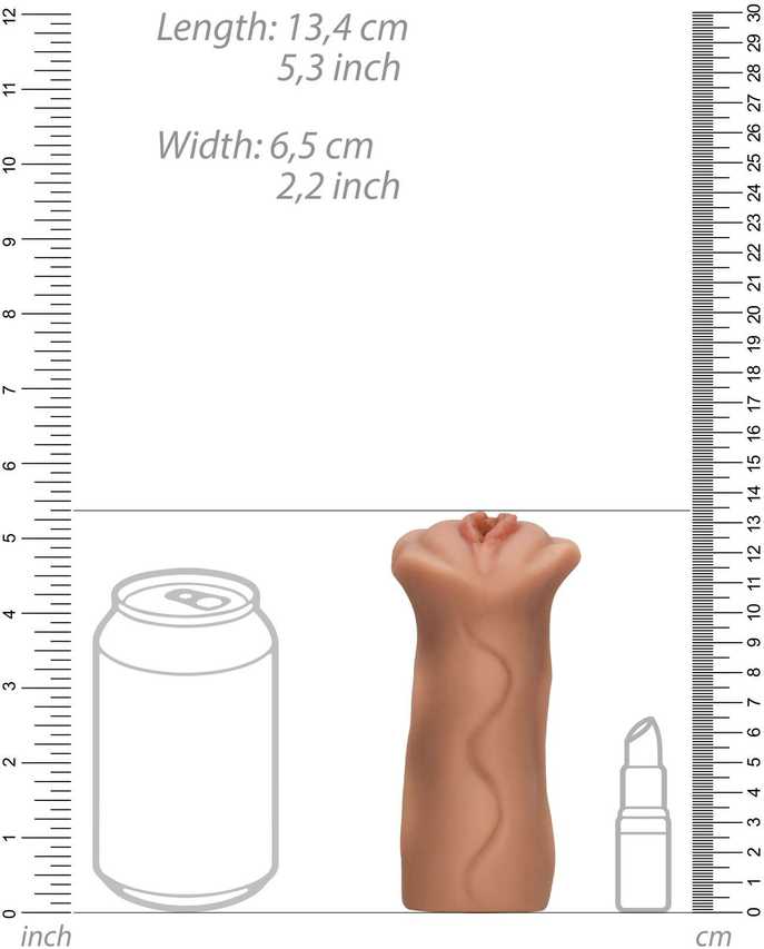 Shots „S Line“ DIRBTINIS PUSYS CYBERSKIN REALISTIC MASTURBATOR Tvirtas pjūvis 13,4 cm