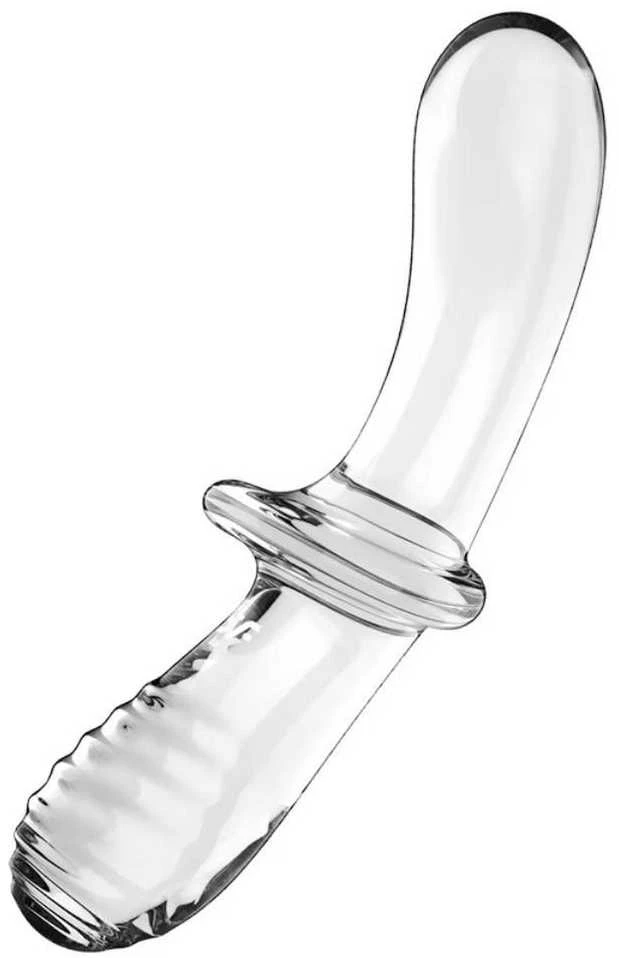 Satisfyer Double Crystal stiklo dildo Skaidrus