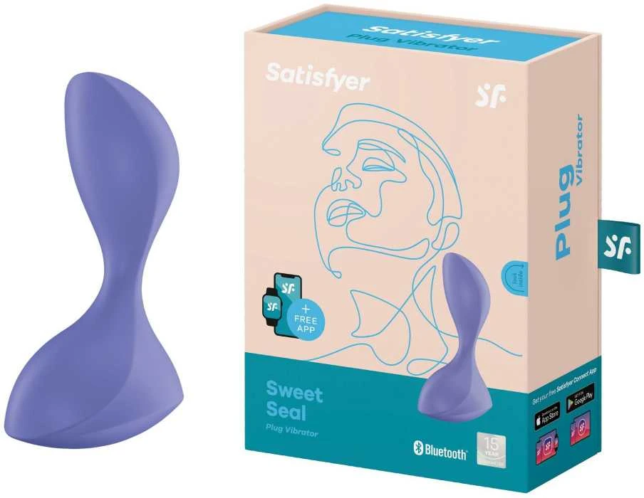 Satisfyer Sweet Seal Violetinė analinis vibratorius