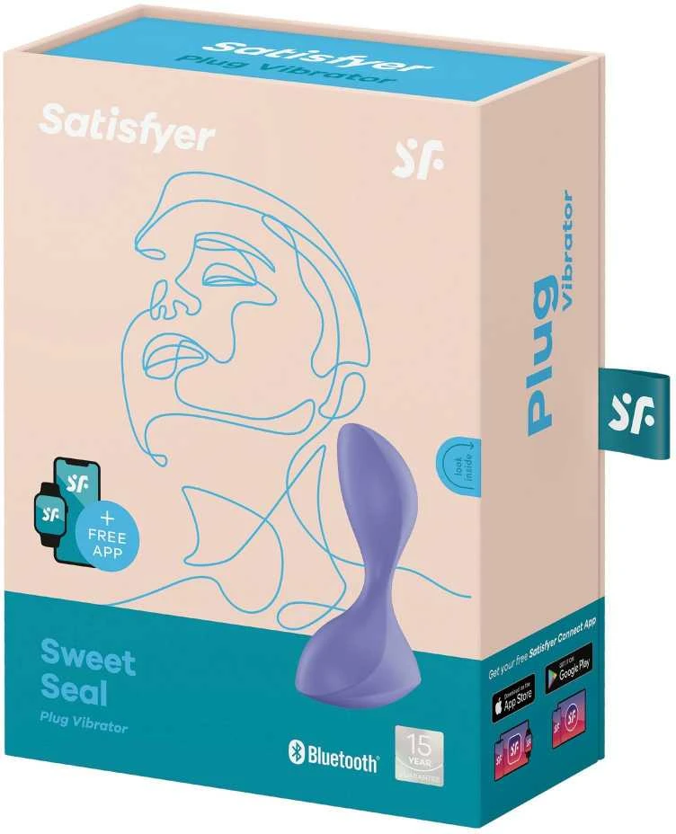 Satisfyer Sweet Seal Violetinė analinis vibratorius